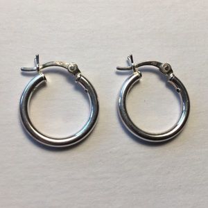 Sterling Silver Hoops Earrings